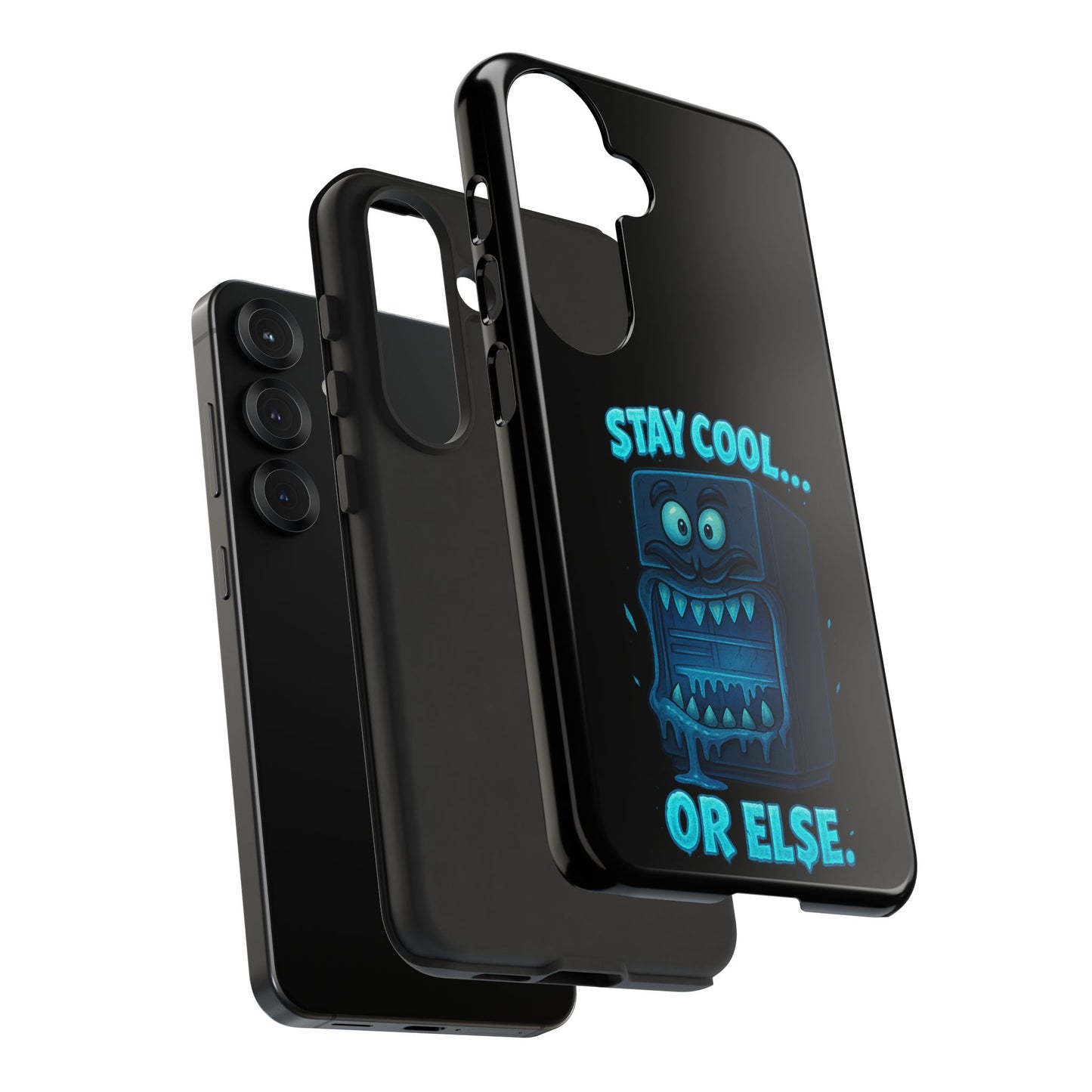 Stay Cool... Or Else. Phone Case — Neon Monster Protective iPhone Cover