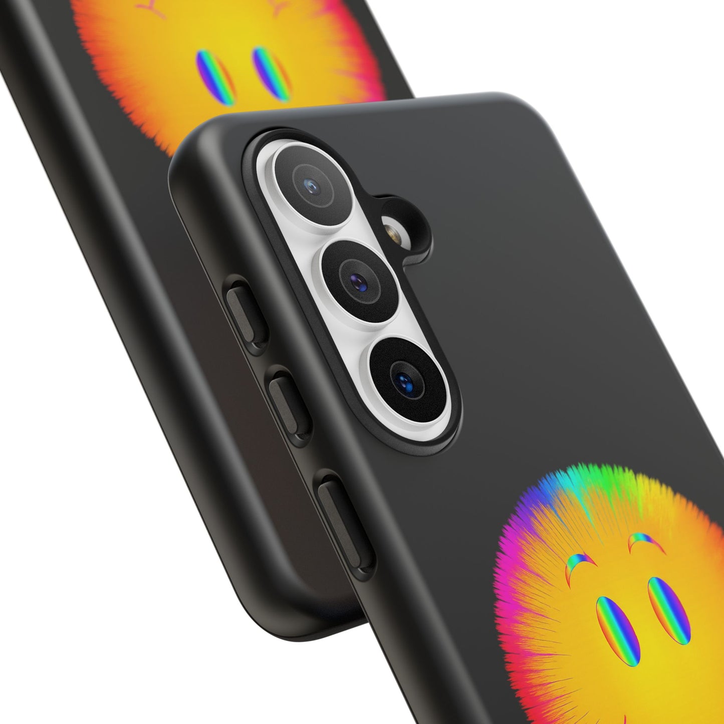 Phone Case — 'Dead Inside, But the Visuals Are Amazing' Rainbow Smiley