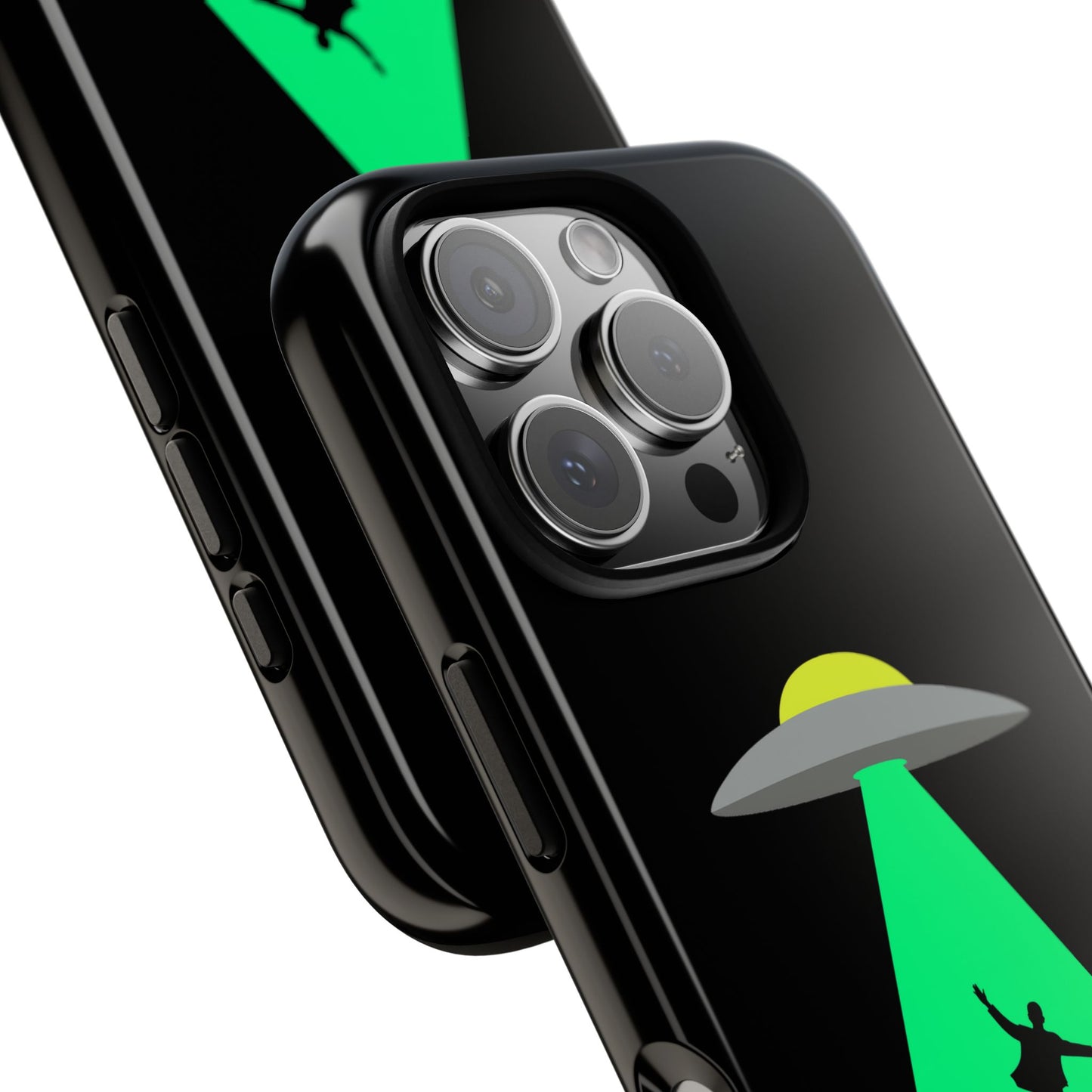 Phone Case — 'Beamed Up Before Rent Was Due' Alien Abduction Design