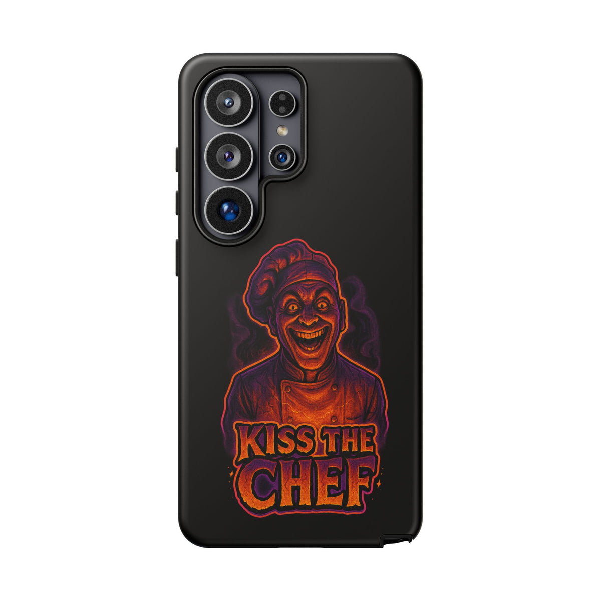 Phone Case — "Kiss the Chef" Neon Horror Chef Design
