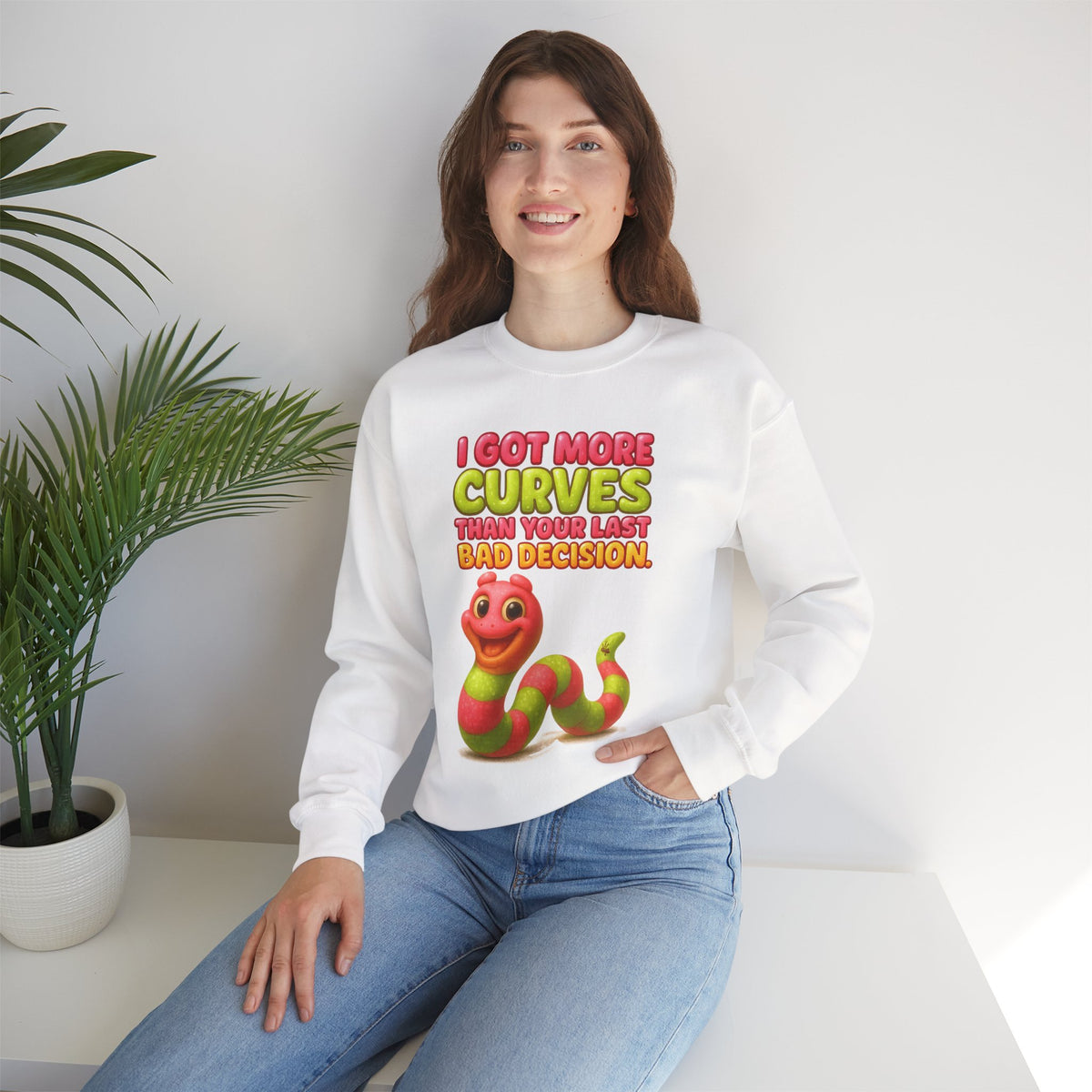 More Curves Than Your Last Bad Decision Crewneck