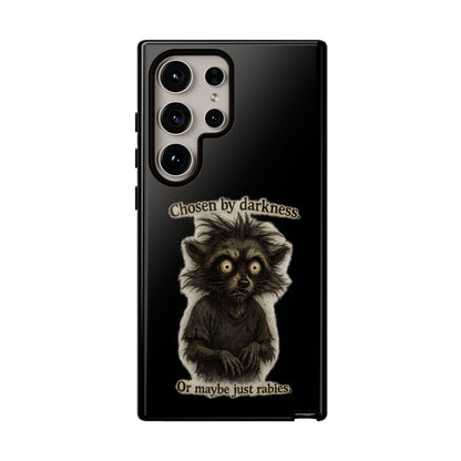 Phone Case - "Chosen by Darkness (Or Maybe Just Rabies)" Cute Creepy Retro Creature Protective Case