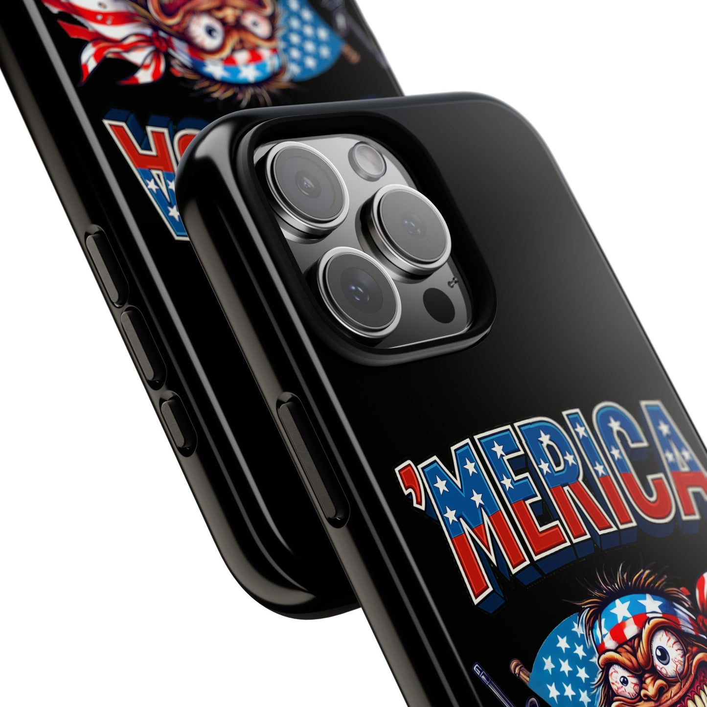 'MERICA Patriotic Phone Case — American Flag Madman Design