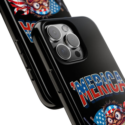 'MERICA Patriotic Phone Case — American Flag Madman Design