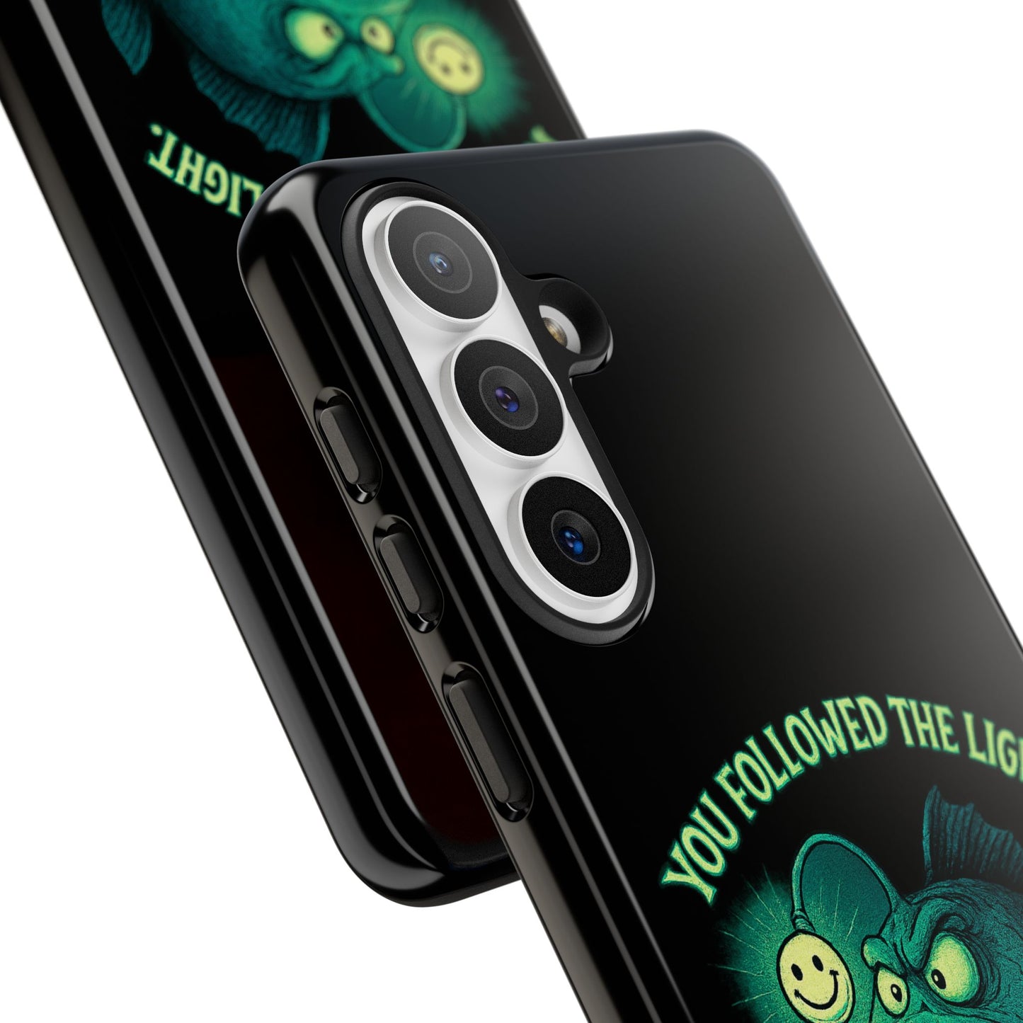 Anglerfish Phone Case – “You Followed The Light, That’s On You” Glow Horror Protective Case