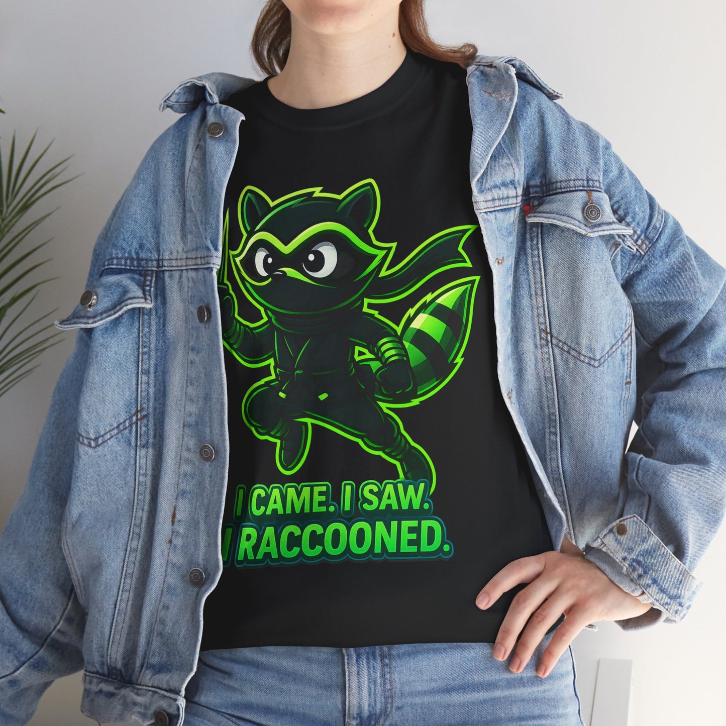 I Came. I Saw. I Raccooned. – Ninja Raccoon T-Shirt