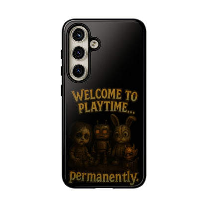 Phone Case — "Welcome to Playtime... Permanently." Horror Game Character Protective Case