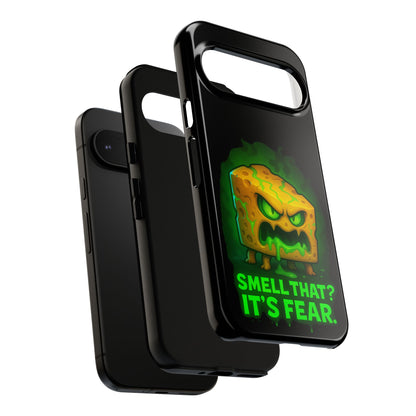Phone Case — 'Smell That? It's Fear.' Spooky Cheese Monster Protective Case
