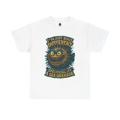 I'm Just Built Different Sea Grenade Tee | Pufferfish Illustration