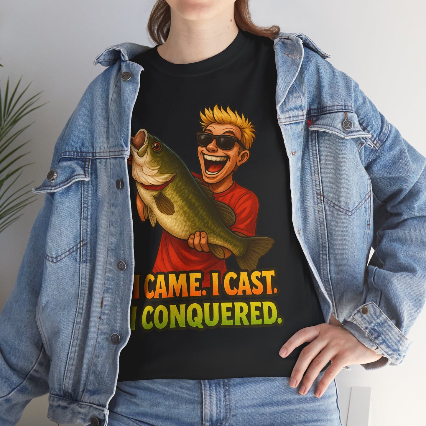 I Came I Cast I Conquered Fishing Tee | Bass Angler Shirt