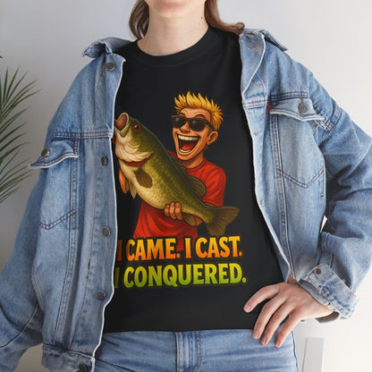 I Came I Cast I Conquered Fishing Tee | Bass Angler Shirt