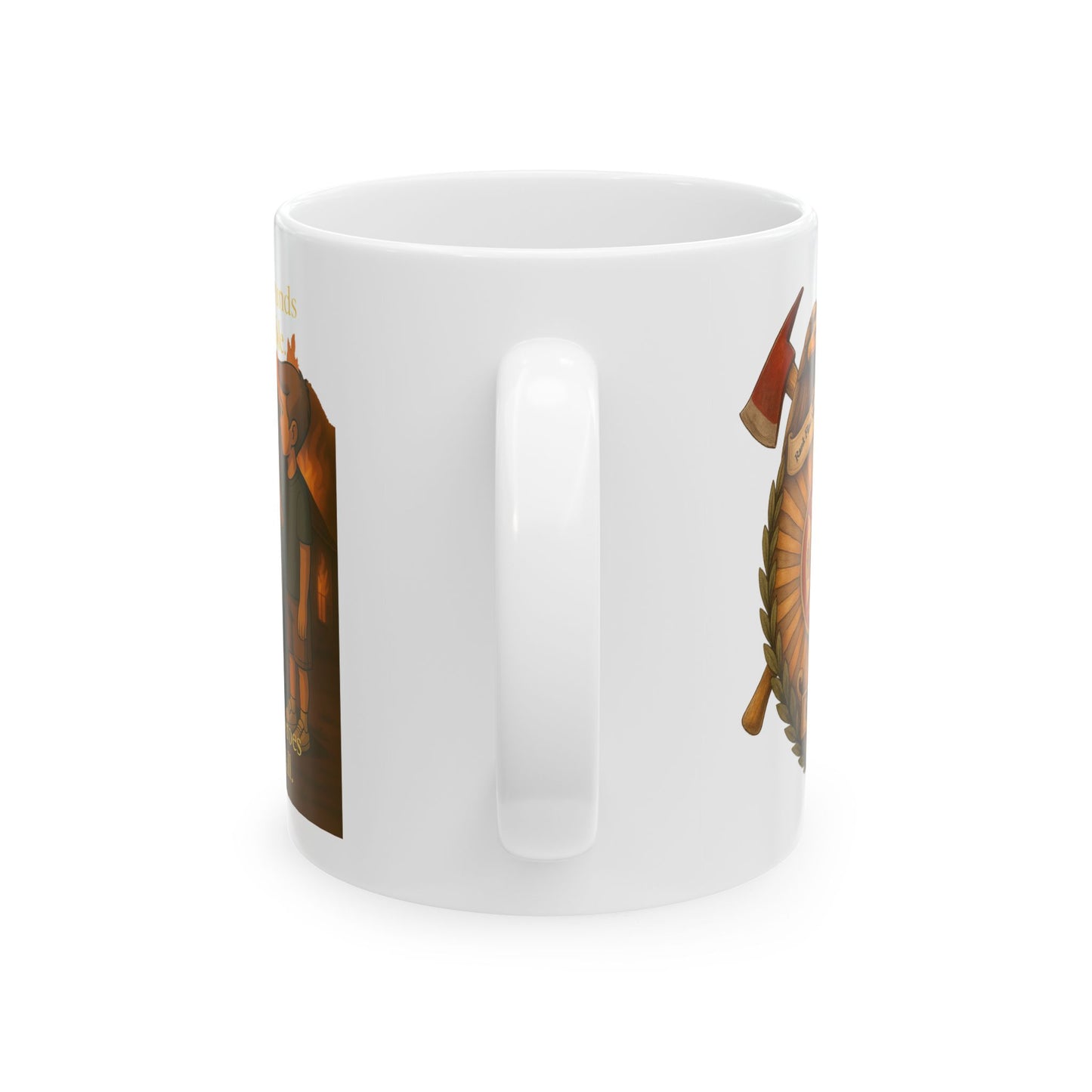 Not All Heroes Stand Tall – Firefighter PTSD Awareness Mug