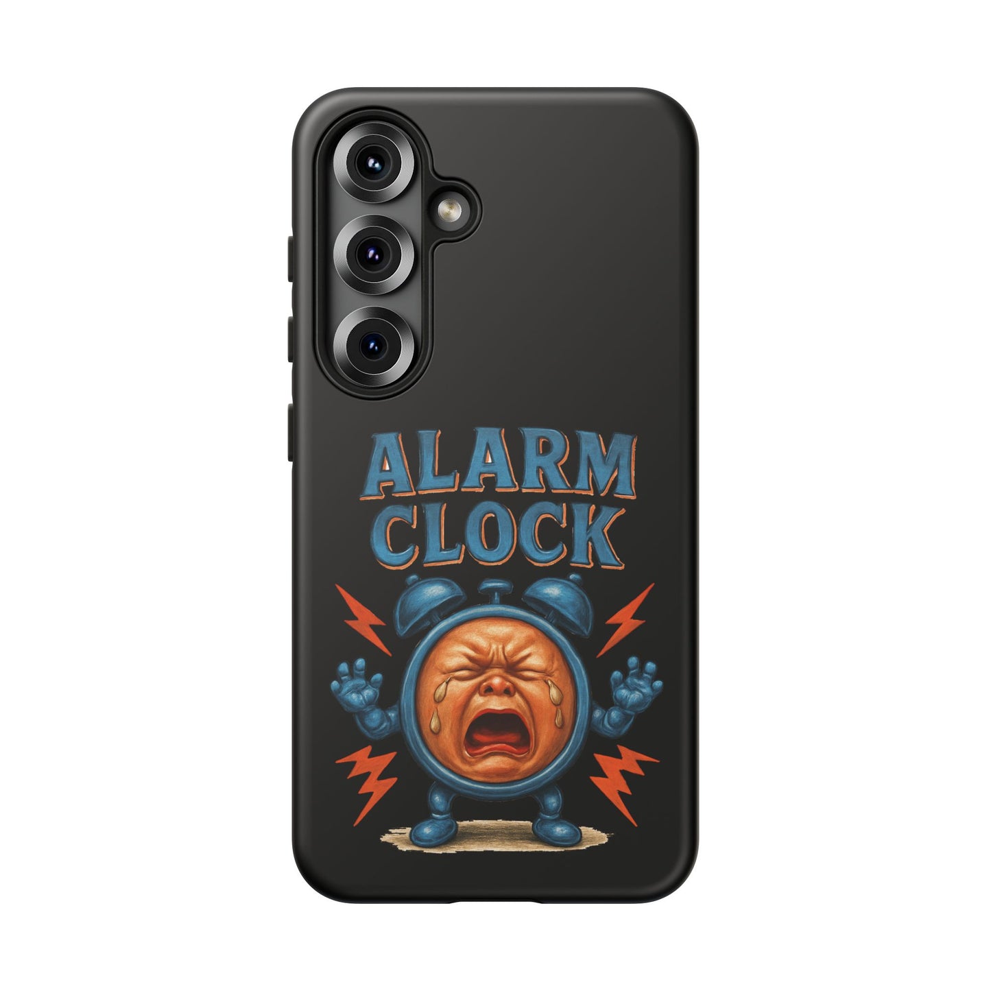 Phone Case — "Alarm Clock" Retro Screaming Clock Protective Cover