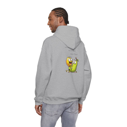 Hoodie - "When We’re Half, We’re There" Cute Mango & Pear Friendship Hoodie