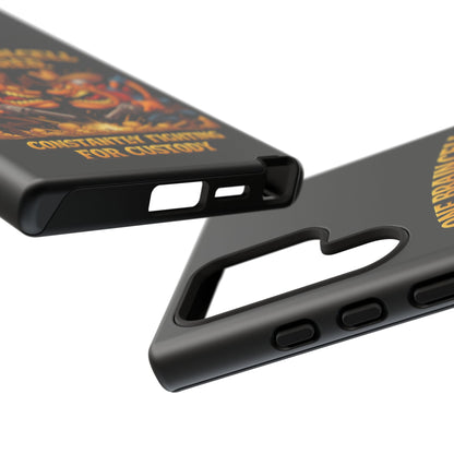 Phone Case — 'One Braincell Shared, Constantly Fighting for Custody' Funny Rivalry Cartoon
