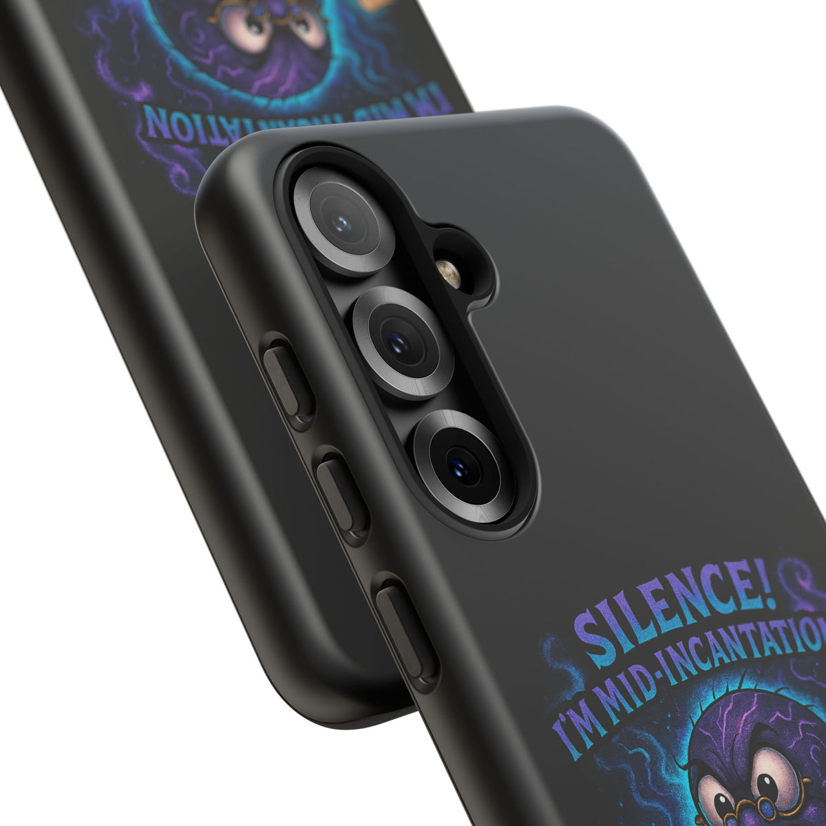 Phone Case — "Silence! I'm Mid-Incantation" Cute Angry Spider Magic Design
