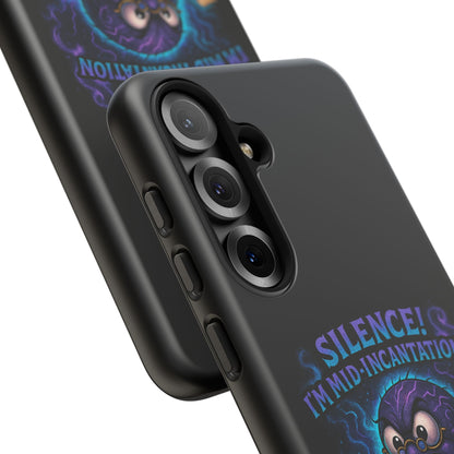 Phone Case — "Silence! I'm Mid-Incantation" Cute Angry Spider Magic Design