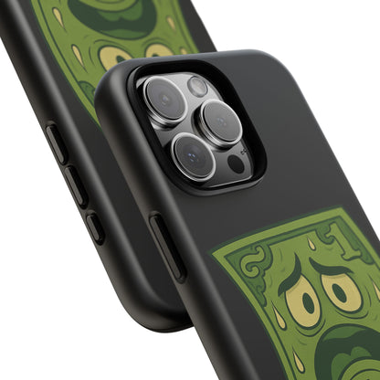 Phone Case — Funny Traumatized Dollar Bill Design ("I'm not dirty, I'm just traumatized")