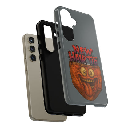 Phone Case — 'New Hairte' Funny Grinning Tongue-Out Monster Design