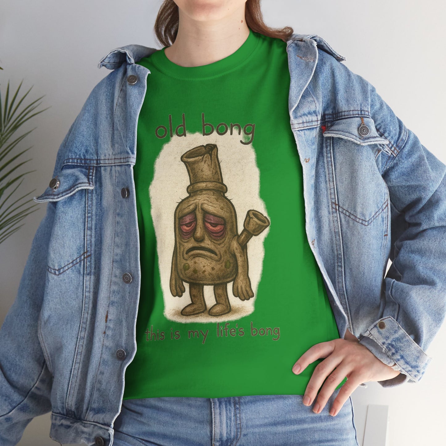 Old Bong illustration T-Shirt | 'this is my life's bong' humorous art