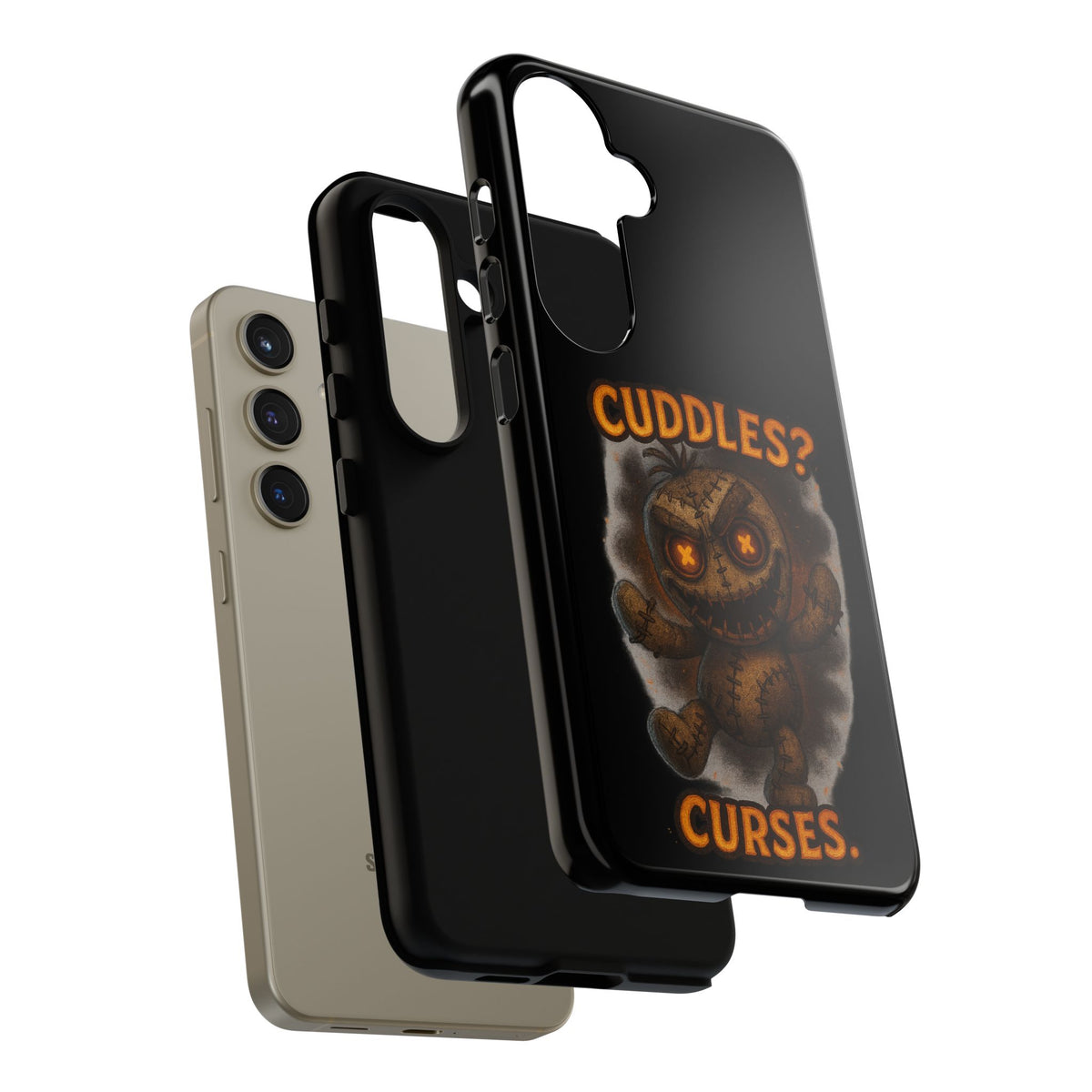 Phone Case — 'Cuddles? Curses.' Voodoo Doll Gothic Protective Case