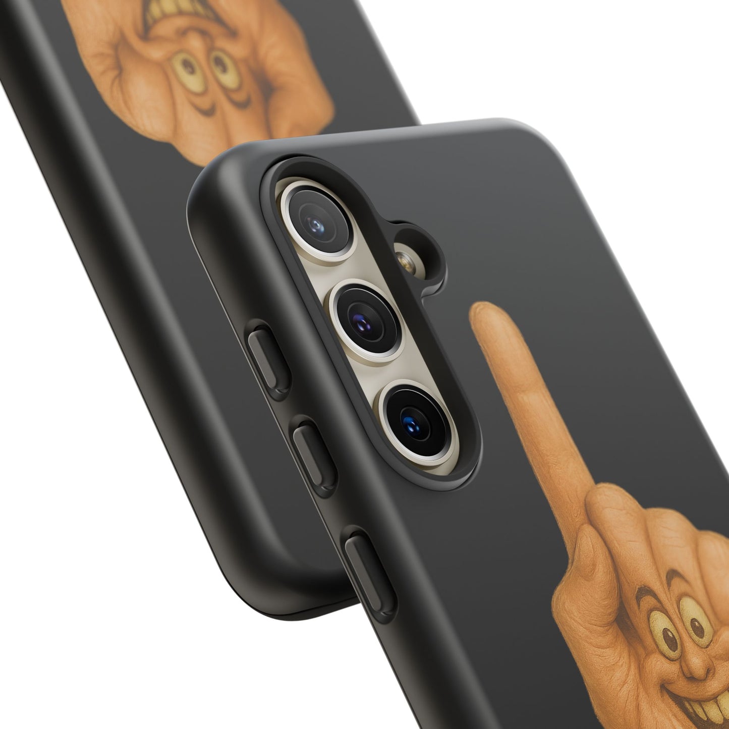 Phone Case — 'Lil Wang' Humorous Middle Finger Character Protective Cover