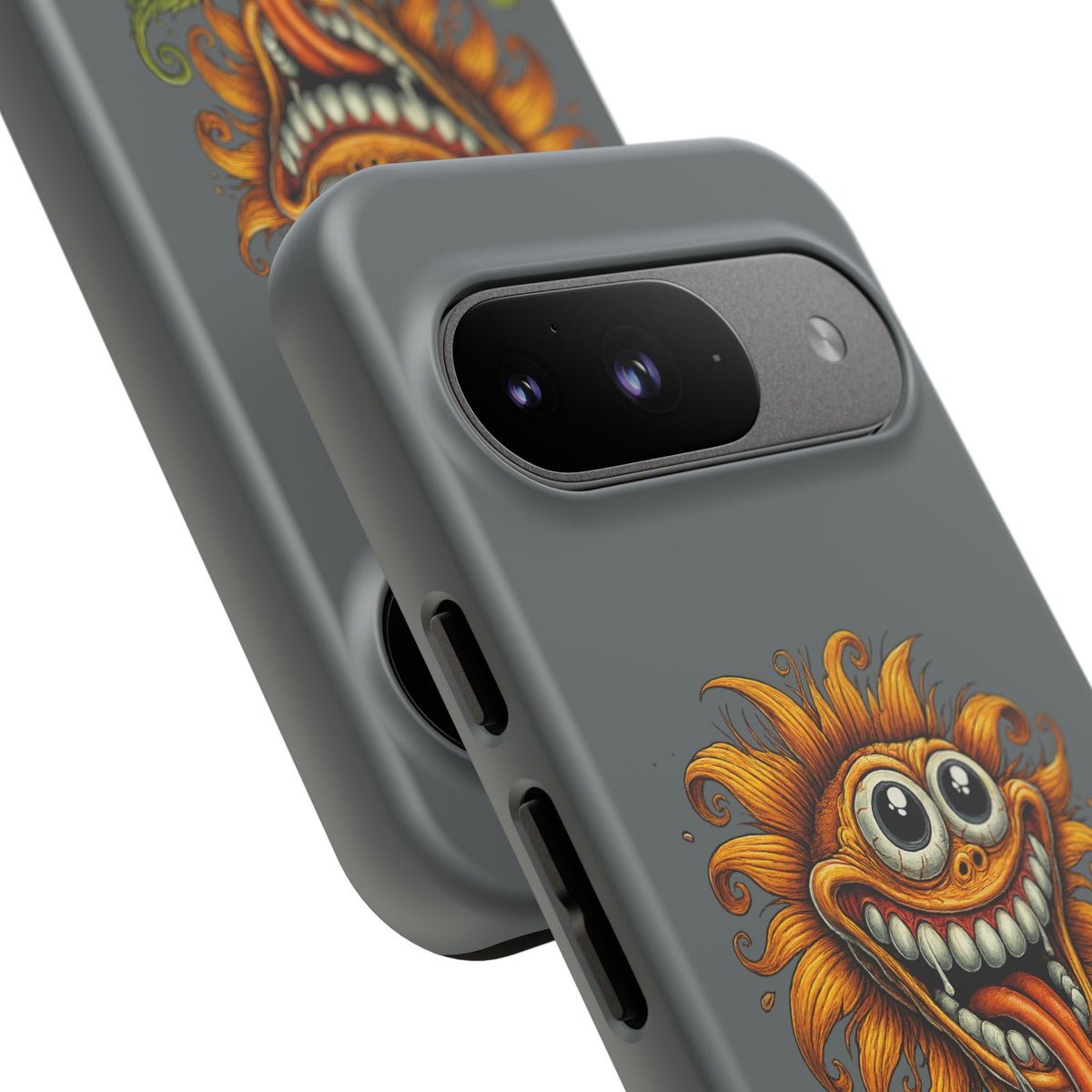 Funny Monster Sunflower Phone Case — "Photosynthesizing the Universe One Breakdown at a Time"
