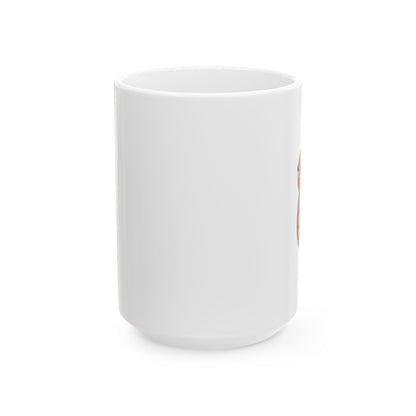 Fox Illustration Ceramic Mug – Cute Worm Coffee Tea Cup (11oz & 15oz)