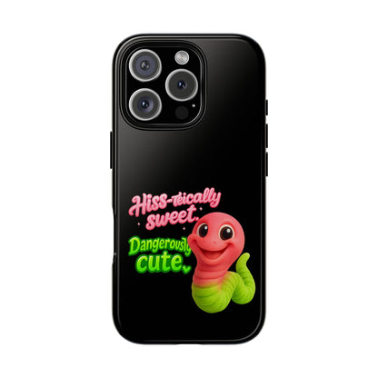 Phone Case — "Hiss-tically Sweet, Dangerously Cute" Worm Design