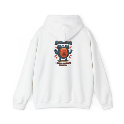 Angry Baby Graphic Hoodie - "Alram Clock" Retro Illustration Pullover