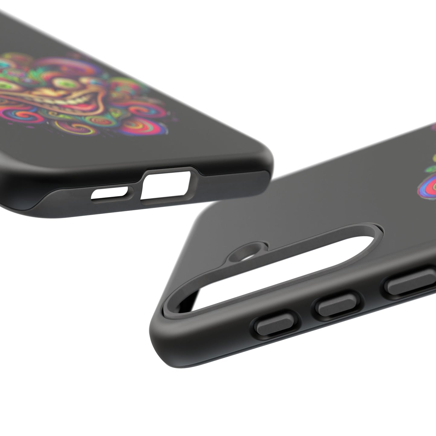 Psychedelic Jester Phone Case — Colorful Creepy Clown Tough Case