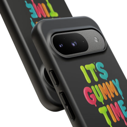 Phone Case — "It's Gummy Time" Rainbow Gummy Bear Protective Cover