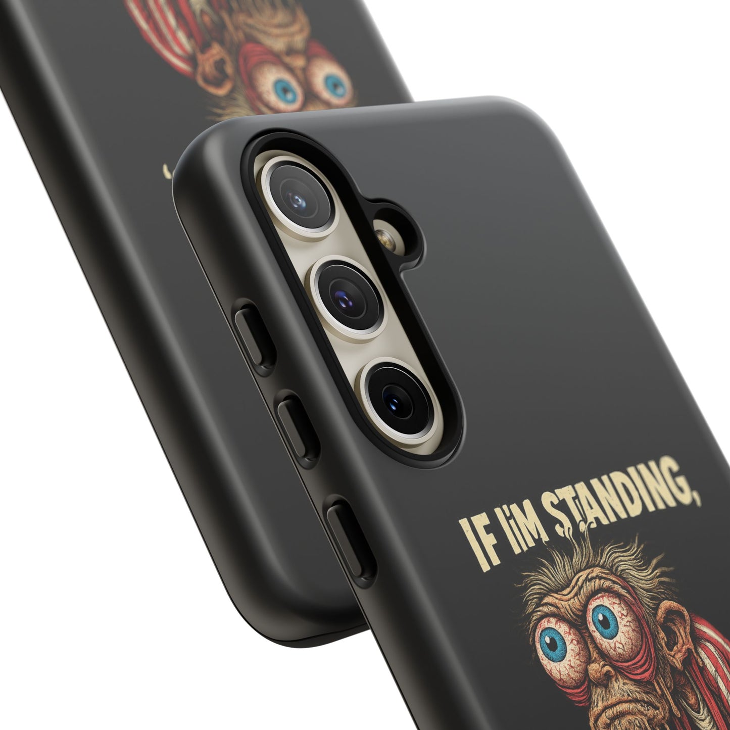 If I’m Standing It’s Against My Will — Funny Sleepy Monster Phone Case