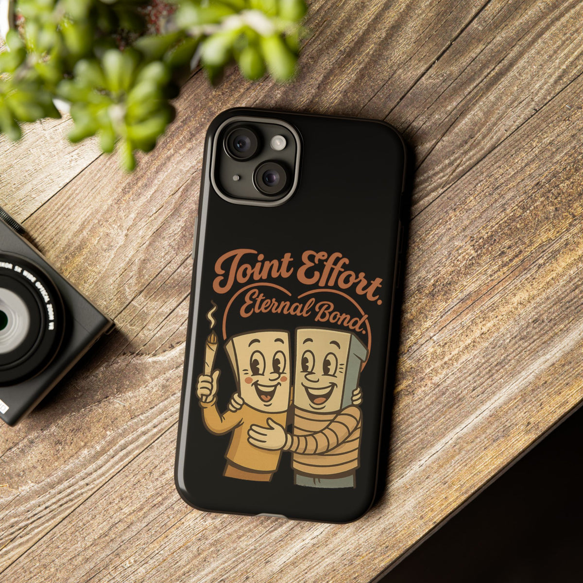 Phone Case — "Joint Effort Eternal Bond" Retro Cannabis Matchstick Design