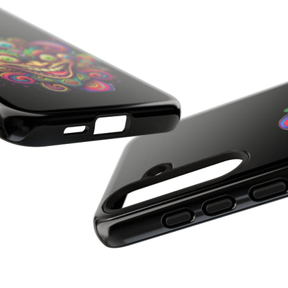 Psychedelic Jester Phone Case — Colorful Creepy Clown Tough Case