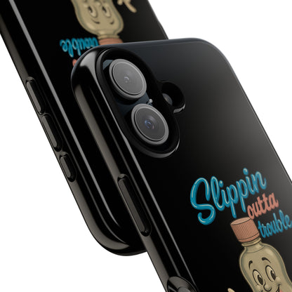 Phone Case — Retro 'Slippin Outta Trouble' Baby Bottle Design