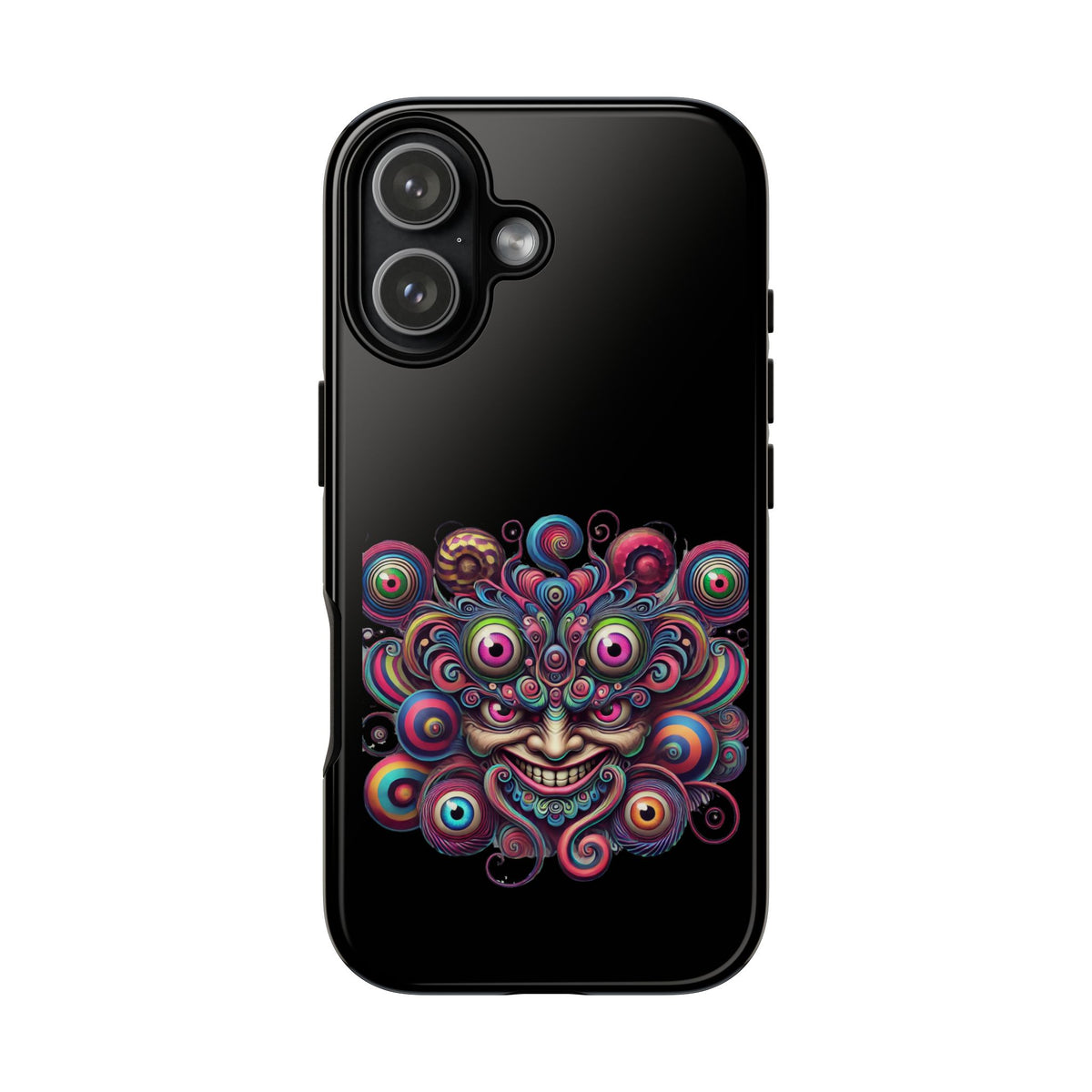 Psychedelic Smiling Eye Cluster Phone Case