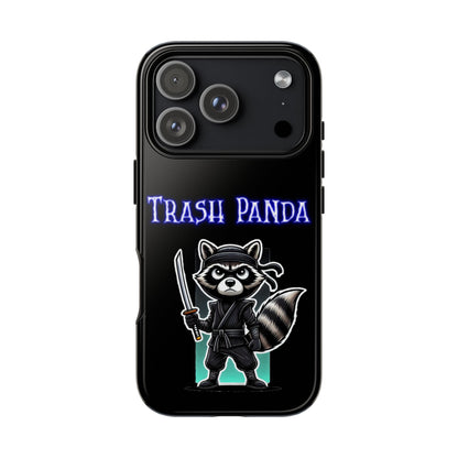 Trash Panda Ninja Phone Case — Cute Raccoon Warrior Protective Case