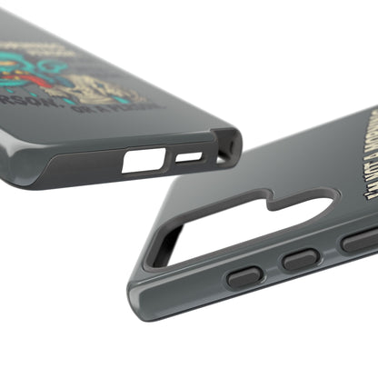 Funny Zombie Phone Case — "I'm Not a Morning Person" Graphic Tough Case