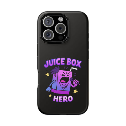 Phone Case — 'Juice Box Hero' Cute Cartoon Protective Cover
