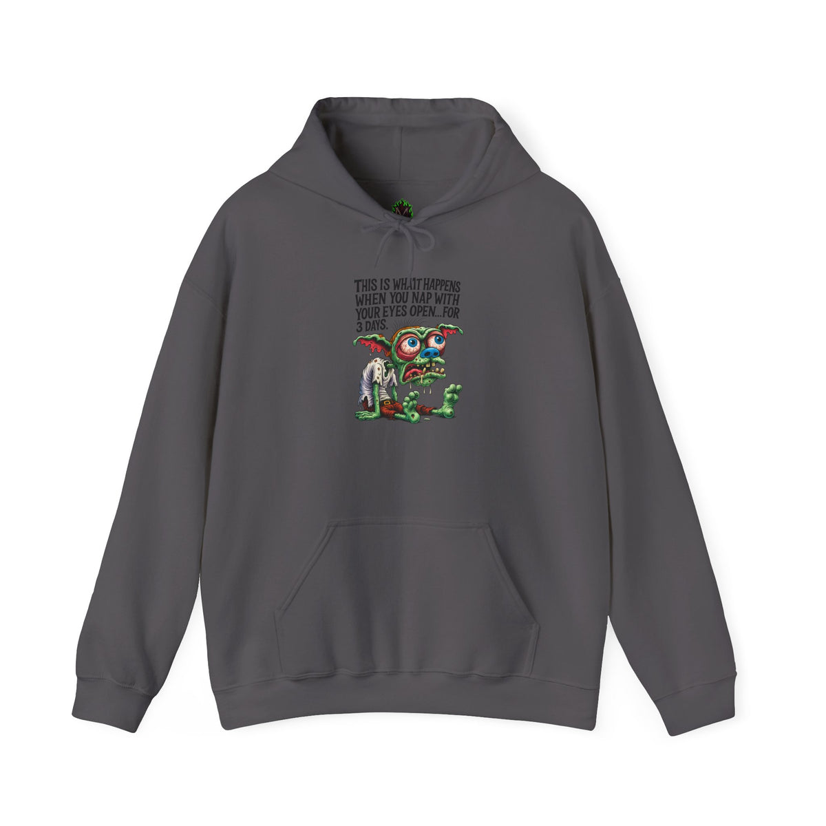 Cute Monster Hoodie with "This Is What Happiness Looks Like When You May Have Your Wings Open..." — Whimsical Gift Pullover