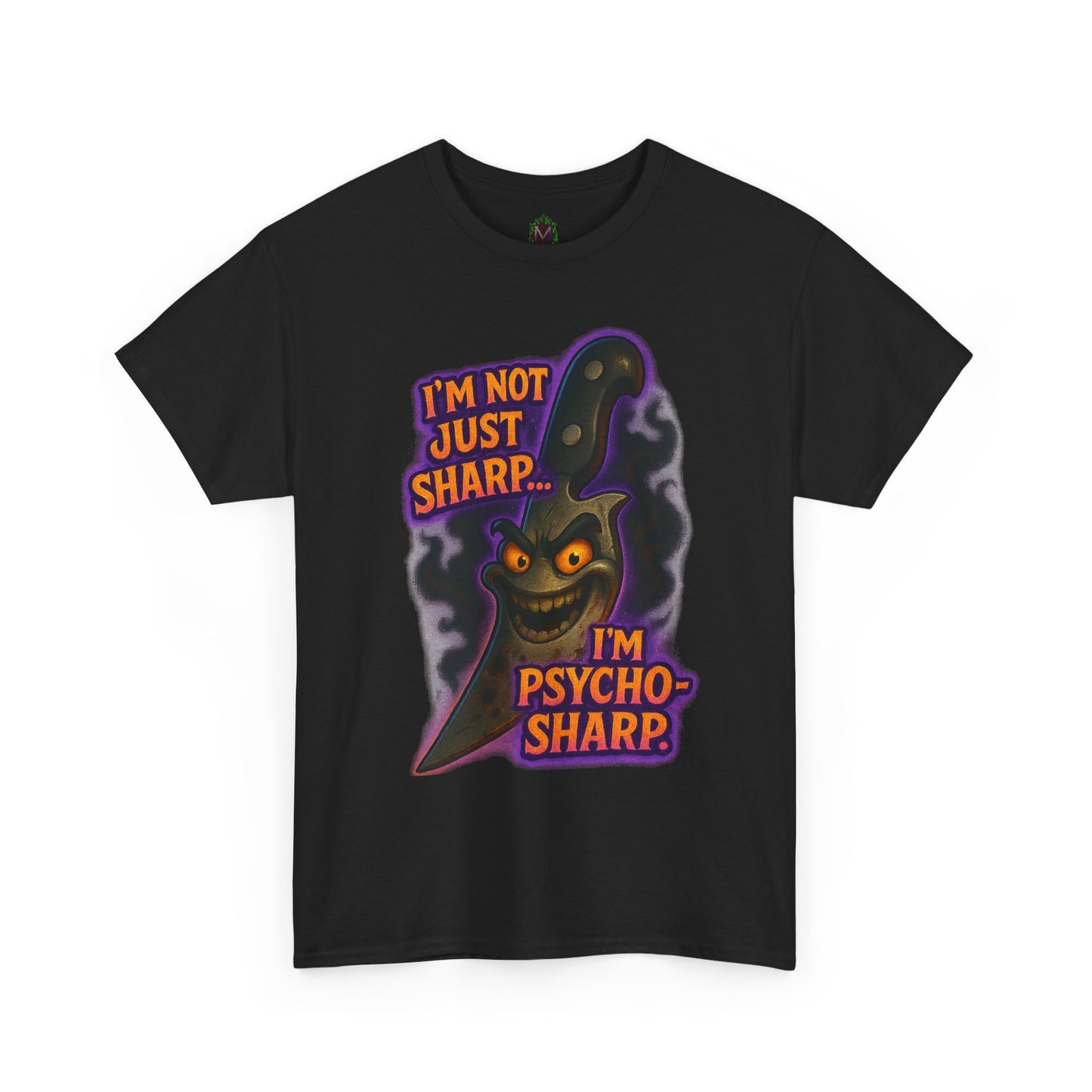Psycho-Sharp Knife Character tee | Horror Knife Illustration