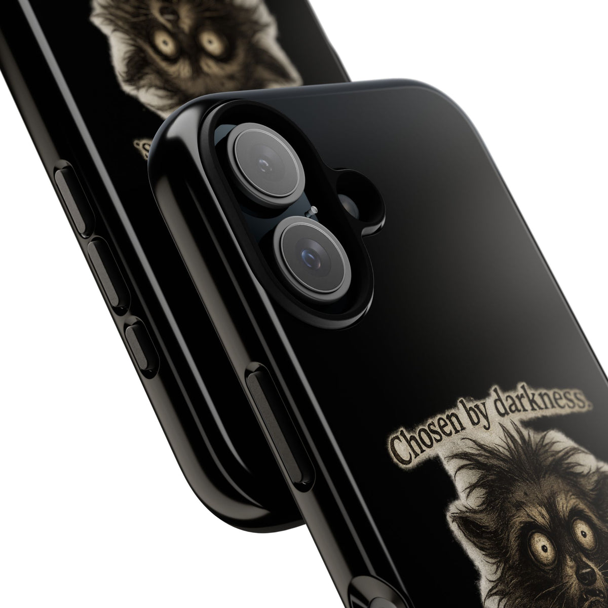 Phone Case - "Chosen by Darkness (Or Maybe Just Rabies)" Cute Creepy Retro Creature Protective Case