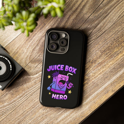 Phone Case — 'Juice Box Hero' Cute Cartoon Protective Cover