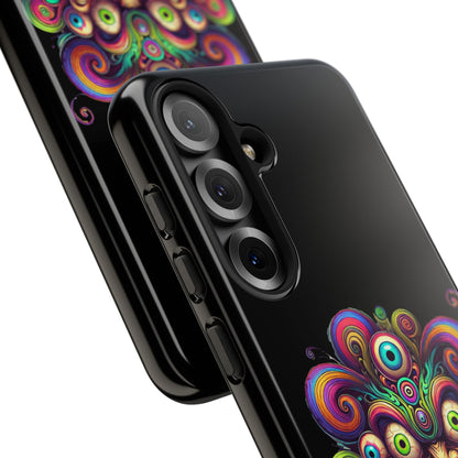 Psychedelic Jester Phone Case — Colorful Creepy Clown Tough Case