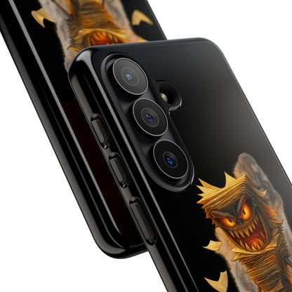 Phone Case — Halloween Mummy Creature “Stapled Your Soul to Page 666” Horror Design