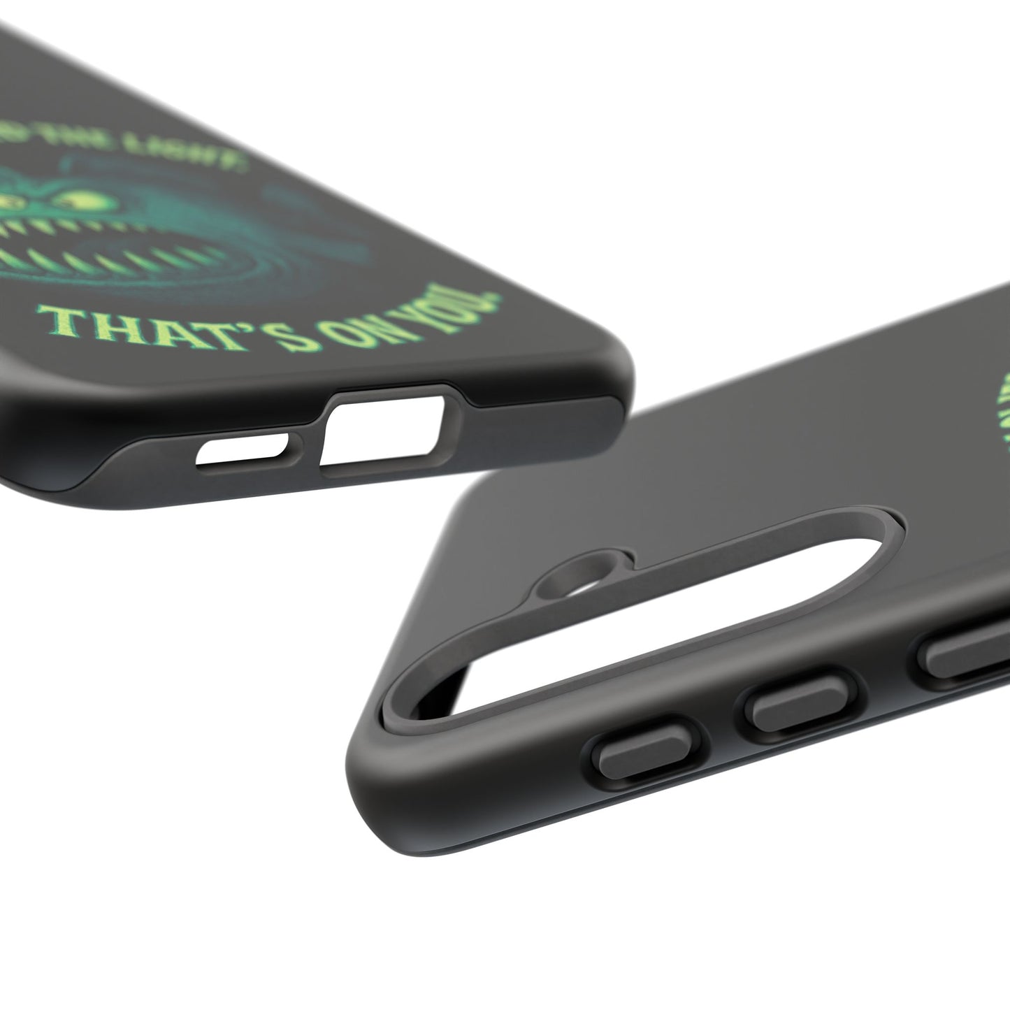 Anglerfish Phone Case – “You Followed The Light, That’s On You” Glow Horror Protective Case