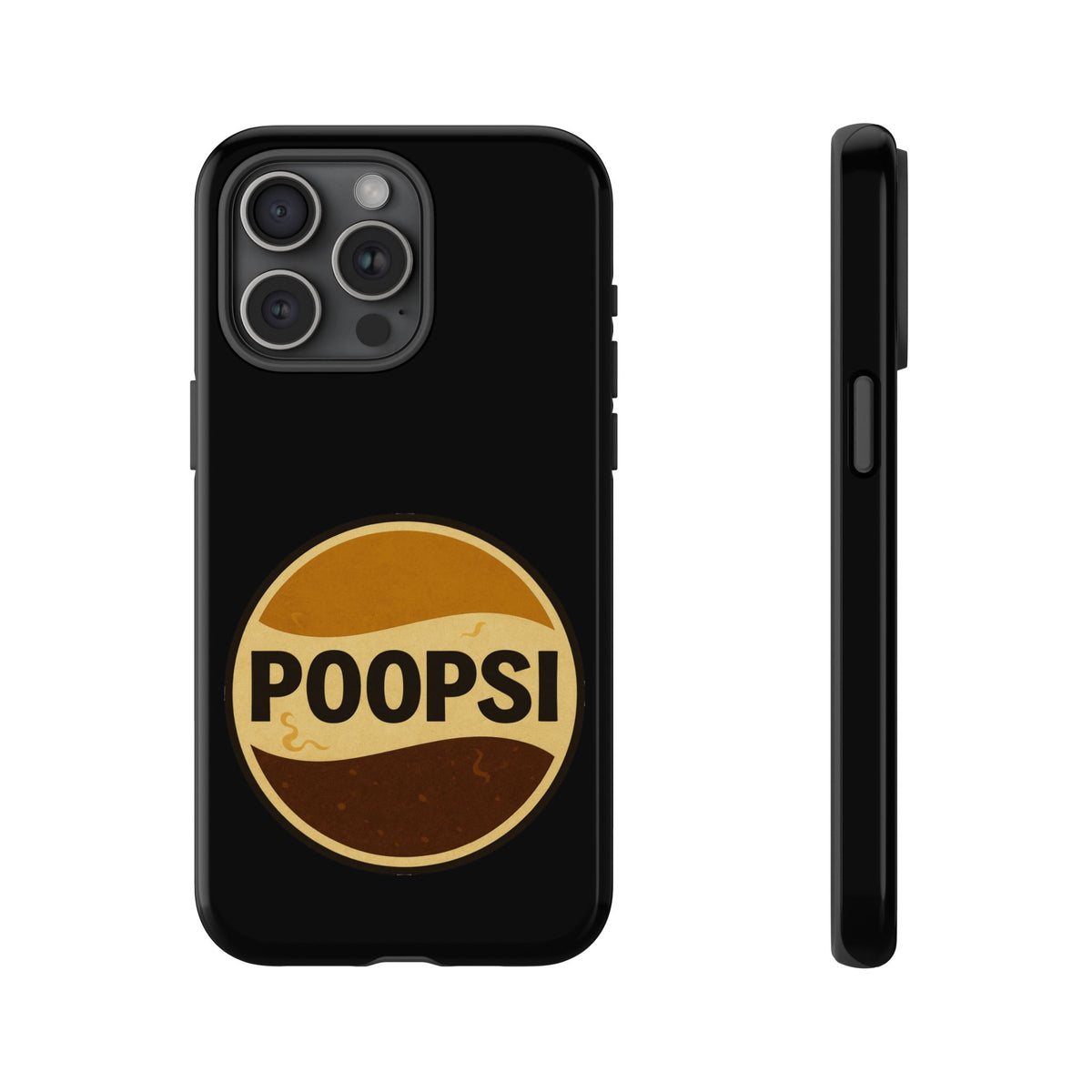 Poopsi Retro Logo Phone Case — Funny Vintage Soda-Inspired iPhone Cover