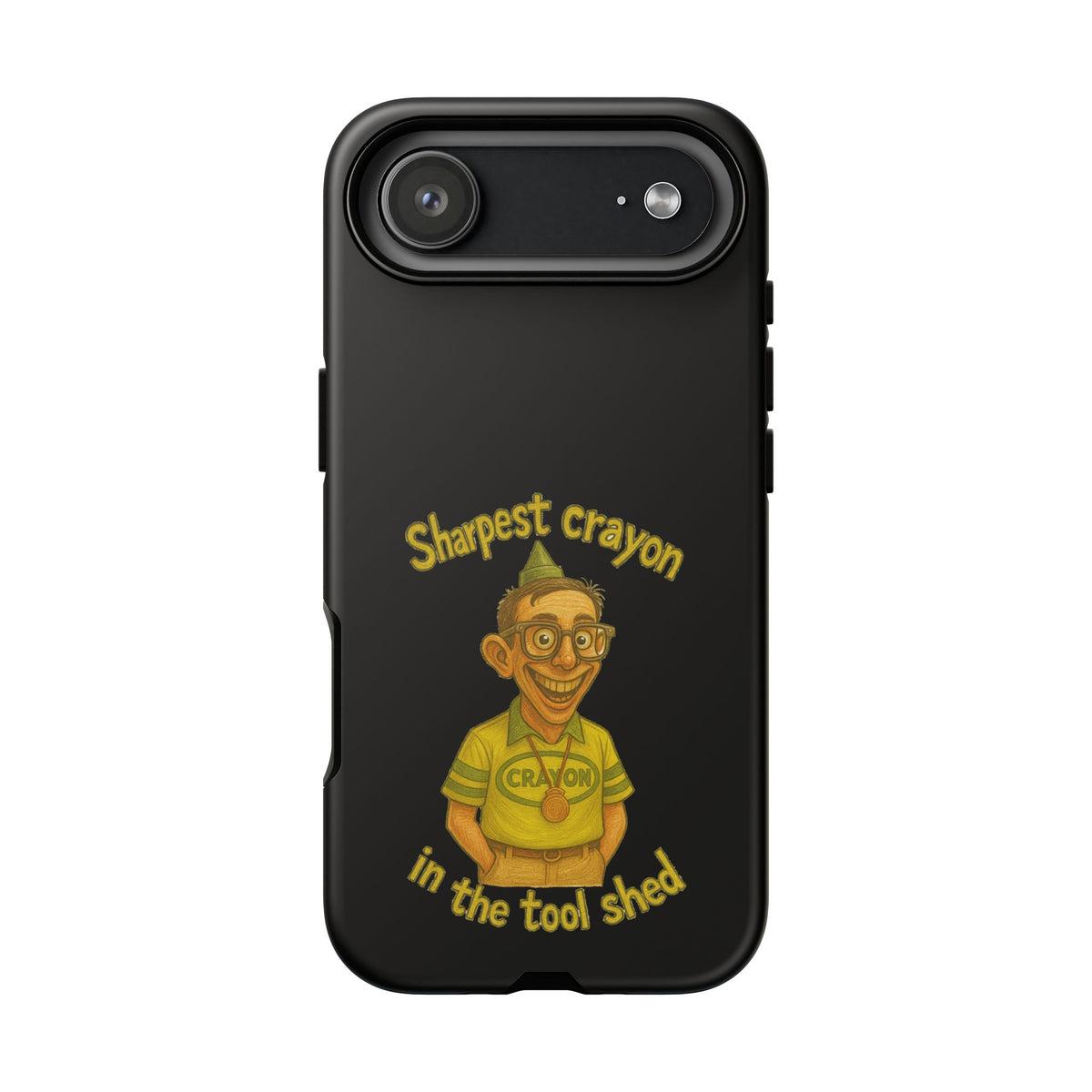Phone Case — "Sharpest Crayon in the Tool Shed" Retro Teacher/Geek Protective Cover