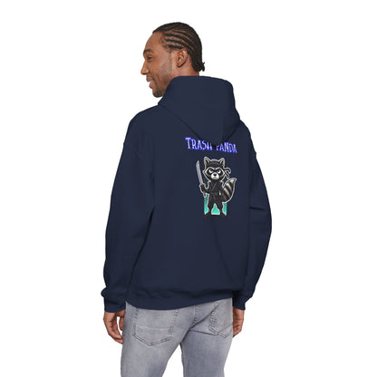 Raccoon Samurai Hoodie — "Trash Panda" Graphic Hooded Sweatshirt